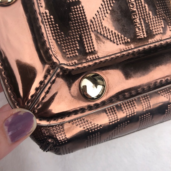 Michael Kors Bronze Shoulder Handbag - Picture 3 of 8
